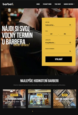 Náhľad projektu pre Barberi.sk