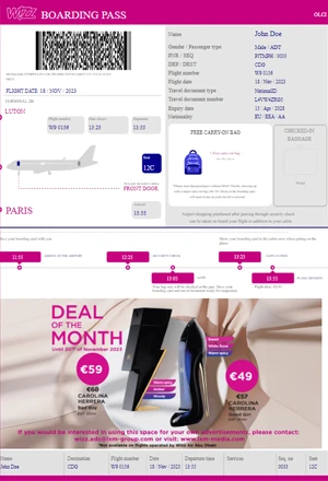 Project preview for WizzAir